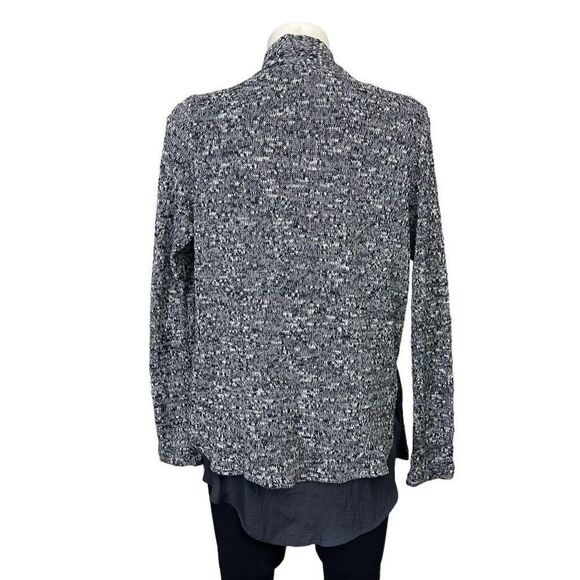 Anthropologie Dolan Heathered Gray Open Front Knit Tie on waist LinedCardigan XS - Picture 6 of 10